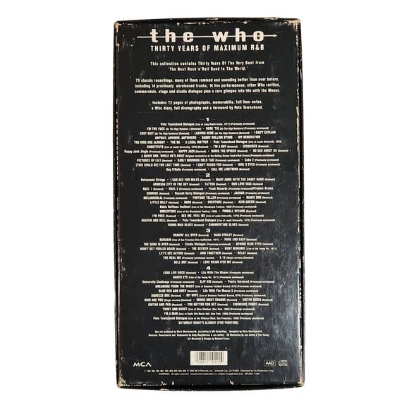 The Who: Thirty Years Of Maximum R & B CD Box Set Tested (MCA, 1994) Pre-owned - Picture 4 of 9